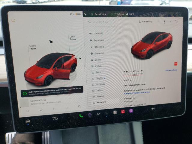 7SAYGDEF8PF786311 - 2023 TESLA MODEL Y 红色 照片 9