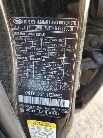 SALFR2BG4DH339883 - 2013 LAND ROVER LR2 HSE Qara foto 13