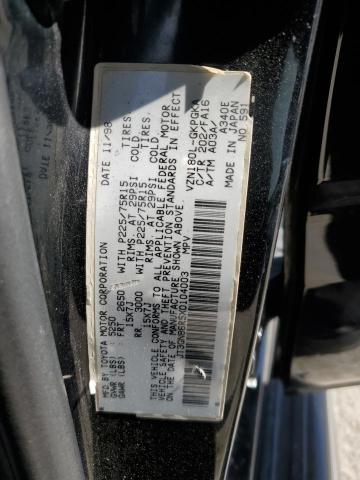 JT3GN86R5X0104003 - 1999 TOYOTA 4RUNNER SR5 Czarny zdjęcie 13