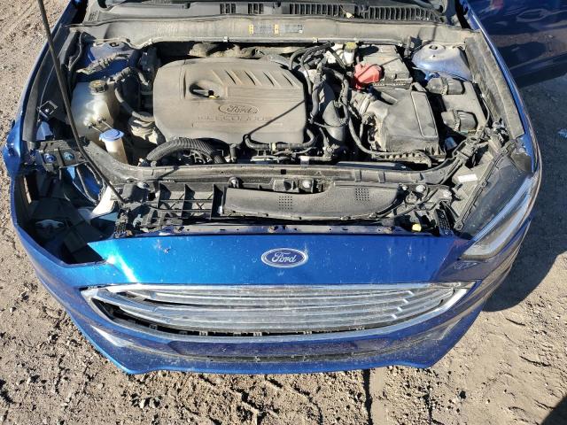 3FA6P0HD1JR217822 - 2018 FORD FUSION SE BLUE photo 11