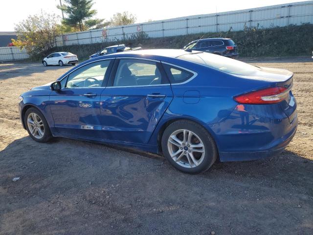 3FA6P0HD1JR217822 - 2018 FORD FUSION SE BLUE photo 2