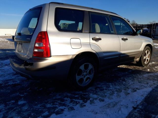 JF1SG65604H718990 - 2004 SUBARU FORESTER 2.5XS ვერცხლისფერი ფოტო 3