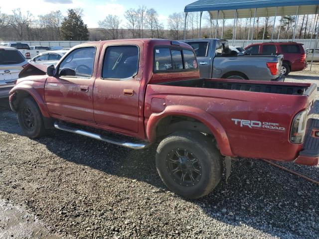 5TEGN92N64Z363731 - 2004 TOYOTA TACOMA DOUBLE CAB PRERUNNER RED photo 2