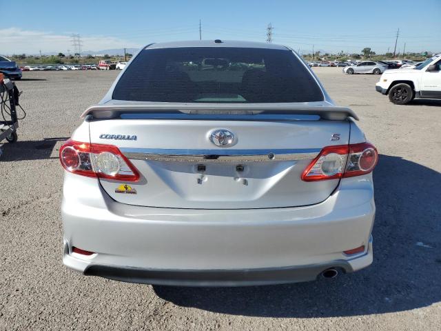 5YFBU4EE1DP221255 - 2013 TOYOTA COROLLA BASE ვერცხლისფერი ფოტო 6