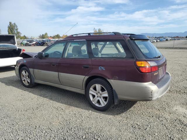 4S3BH665417615960 - 2001 SUBARU LEGACY OUTBACK BURGUNDY photo 2