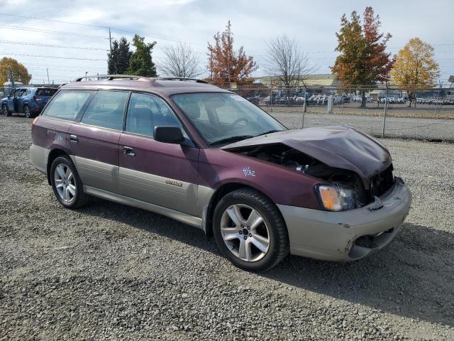 4S3BH665417615960 - 2001 SUBARU LEGACY OUTBACK BURGUNDY photo 4