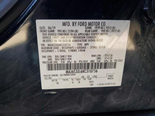 MAJ6S3JL6KC310756 - 2019 FORD ECOSPORT SES Qara foto 13