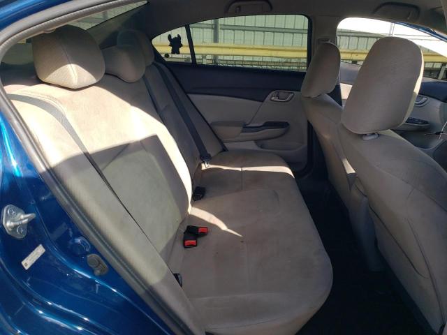 2HGFB2F5XDH505825 - 2013 HONDA CIVIC LX BLUE photo 10