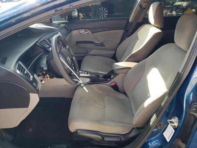 2HGFB2F5XDH505825 - 2013 HONDA CIVIC LX BLUE photo 7