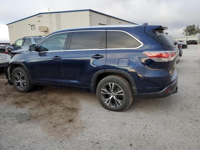 5TDKKRFH6GS182010 - 2016 TOYOTA HIGHLANDER XLE BLUE photo 2