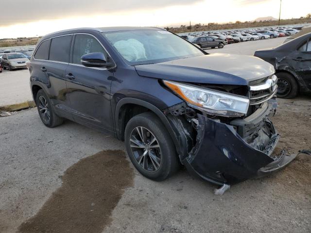 5TDKKRFH6GS182010 - 2016 TOYOTA HIGHLANDER XLE BLUE photo 4