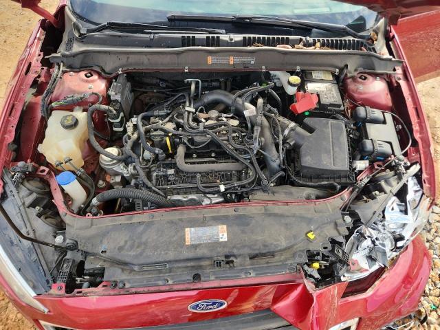 3FA6P0HDXKR193408 - 2019 FORD FUSION SE MAROON photo 11