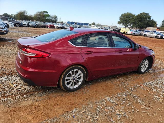 3FA6P0HDXKR193408 - 2019 FORD FUSION SE MAROON photo 3