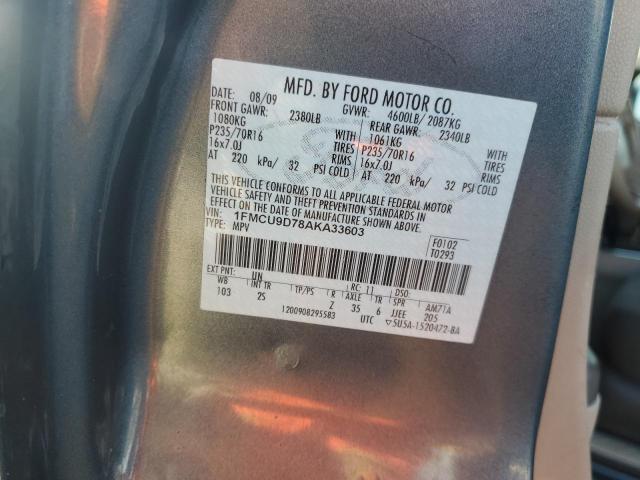 1FMCU9D78AKA33603 - 2010 FORD ESCAPE XLT BLUE photo 13