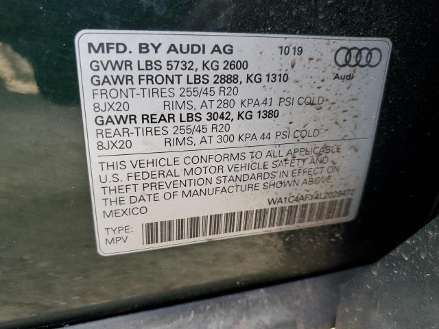 WA1C4AFY4L2028472 - 2020 AUDI SQ5 PRESTIGE GREEN photo 13
