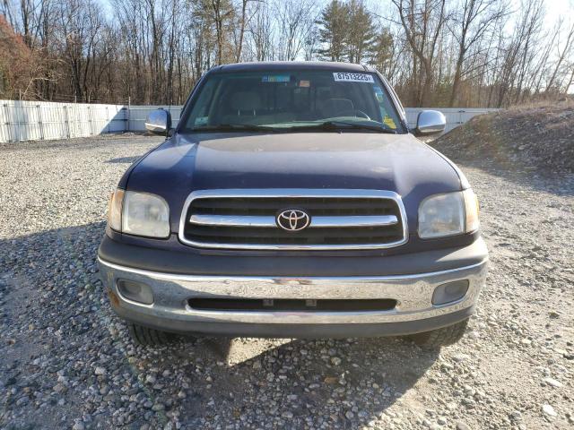 5TBBN44162S290032 - 2002 TOYOTA TUNDRA ACCESS CAB SR5 BLUE photo 5