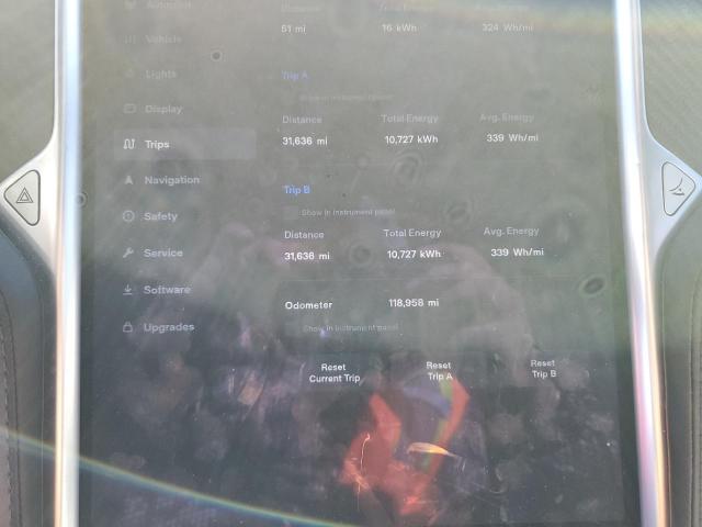 5YJSA1E27HF232629 - 2017 TESLA MODEL S ნაცრისფერი ფოტო 9