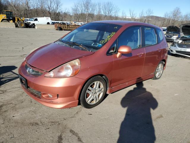 JHMGD38617S057074 - 2007 HONDA FIT S ORANGE photo 1