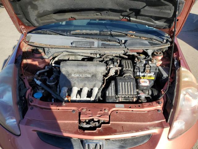 JHMGD38617S057074 - 2007 HONDA FIT S ORANGE photo 11