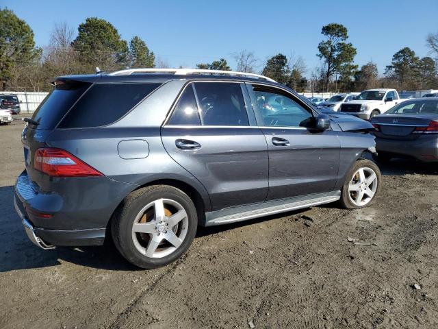 4JGDA5HB0EA344927 - 2014 MERCEDES-BENZ ML 350 4MATIC GRAY photo 3