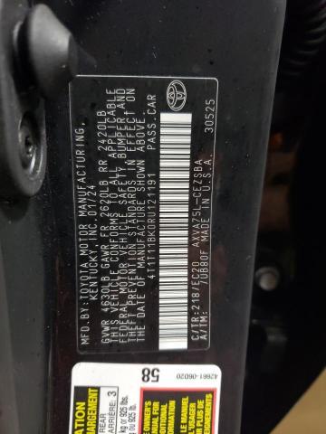 4T1T11BK0RU121191 - 2024 TOYOTA CAMRY SE NIGHT SHADE BLACK photo 12