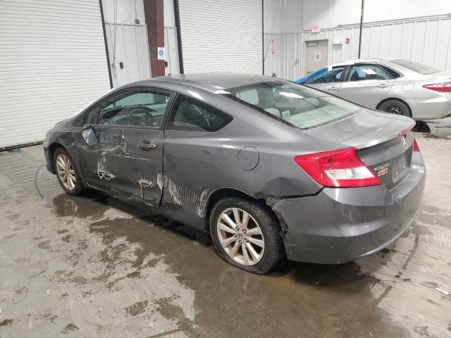 2HGFG3B12CH535409 - 2012 HONDA CIVIC EXL ნაცრისფერი ფოტო 2