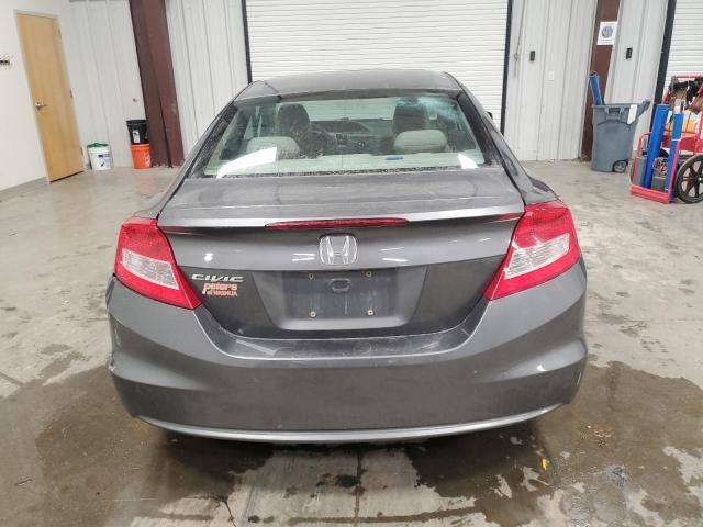 2HGFG3B12CH535409 - 2012 HONDA CIVIC EXL ნაცრისფერი ფოტო 6