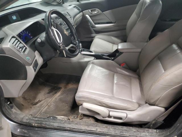 2HGFG3B12CH535409 - 2012 HONDA CIVIC EXL ნაცრისფერი ფოტო 7