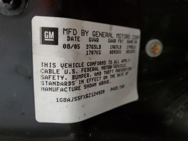 1G8AJ55FX6Z124920 - 2006 SATURN ION LEVEL 2 CREAM photo 12