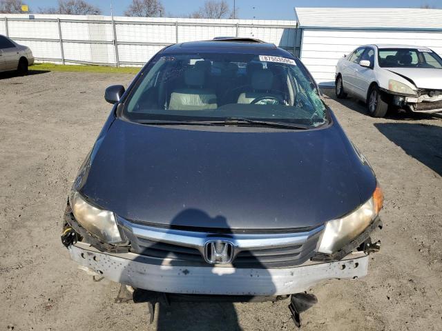 19XFB2F93CE334959 - 2012 HONDA CIVIC EXL ნაცრისფერი ფოტო 5