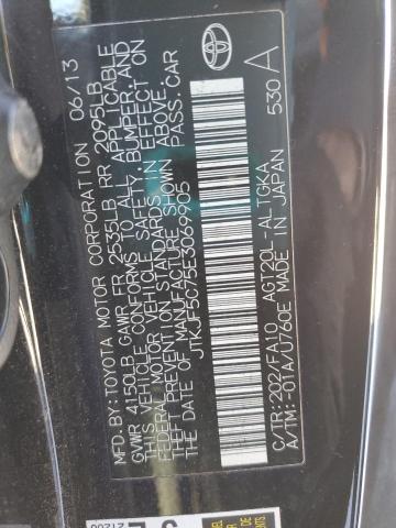 JTKJF5C75E3069905 - 2014 TOYOTA SCION TC შავი ფოტო 12