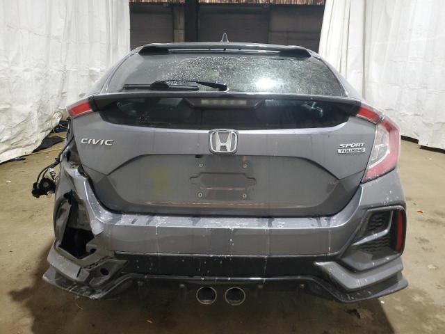 SHHFK7H92MU417786 - 2021 HONDA CIVIC SPORT TOURING GRAY photo 6