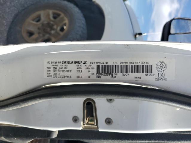 3C63R3HJ2EG278703 - 2014 RAM 3500 SLT WHITE photo 13