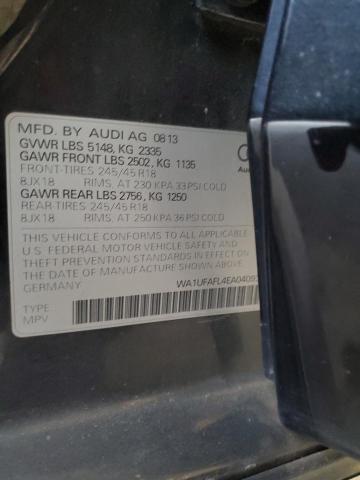 WA1UFAFL4EA040939 - 2014 AUDI A4 ALLROAD PREMIUM PLUS BLACK photo 12