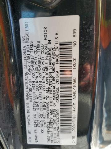 5TETU62N47Z432369 - 2007 TOYOTA TACOMA PRERUNNER ACCESS CAB BLACK photo 13