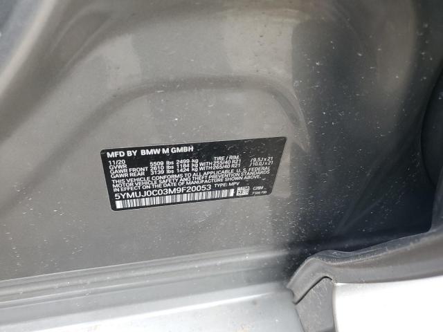 5YMUJ0C03M9F20053 - 2021 BMW X4 M COMPETITION فحمي صورة 13