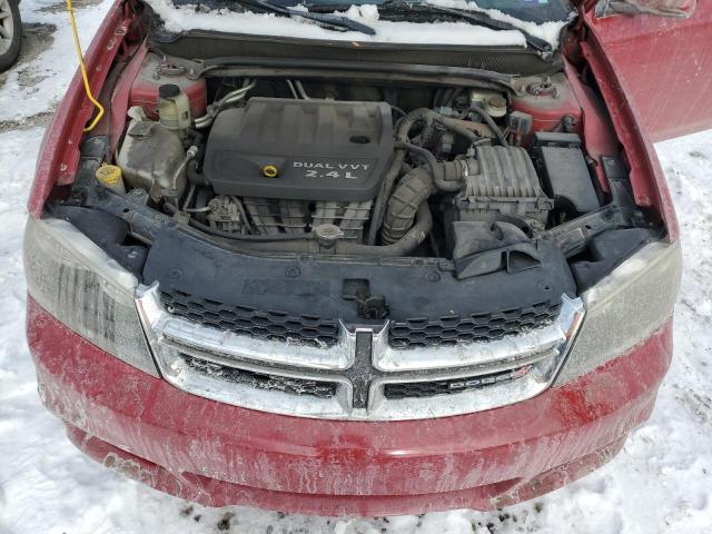 1C3CDZCB2DN746742 - 2013 DODGE AVENGER SXT წითელი ფოტო 11