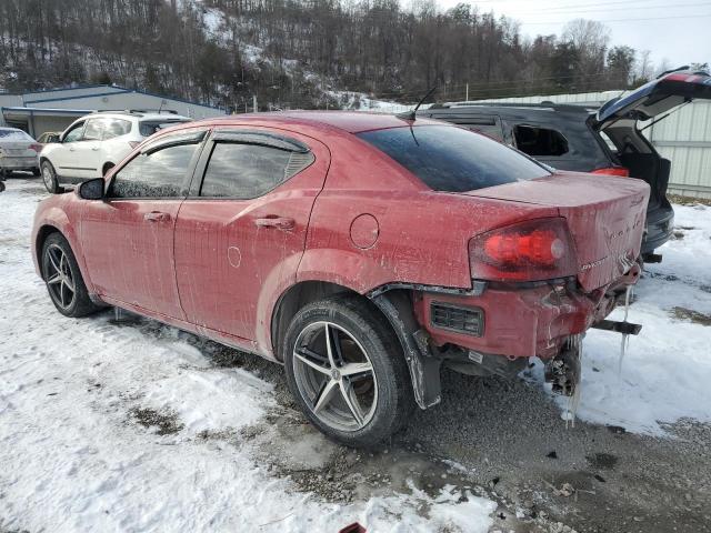 1C3CDZCB2DN746742 - 2013 DODGE AVENGER SXT წითელი ფოტო 2