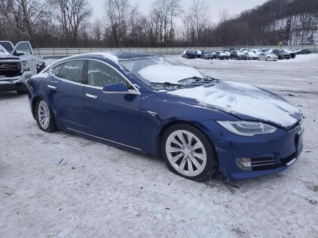 5YJSA1E25GF160151 - 2016 TESLA MODEL S BLUE photo 4