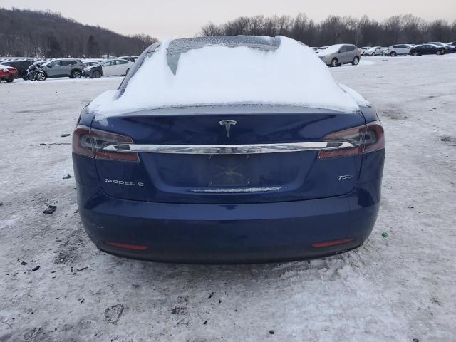 5YJSA1E25GF160151 - 2016 TESLA MODEL S BLUE photo 6