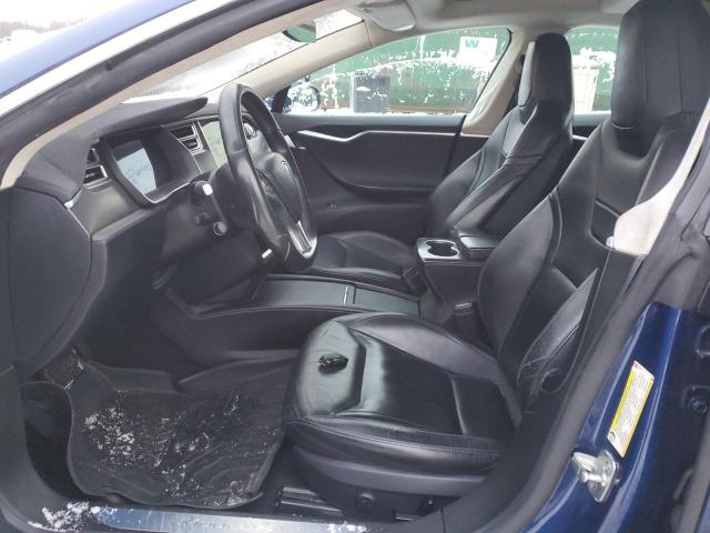 5YJSA1E25GF160151 - 2016 TESLA MODEL S BLUE photo 7