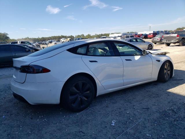 5YJSA1E59MF454982 - 2021 TESLA MODEL S WHITE photo 3