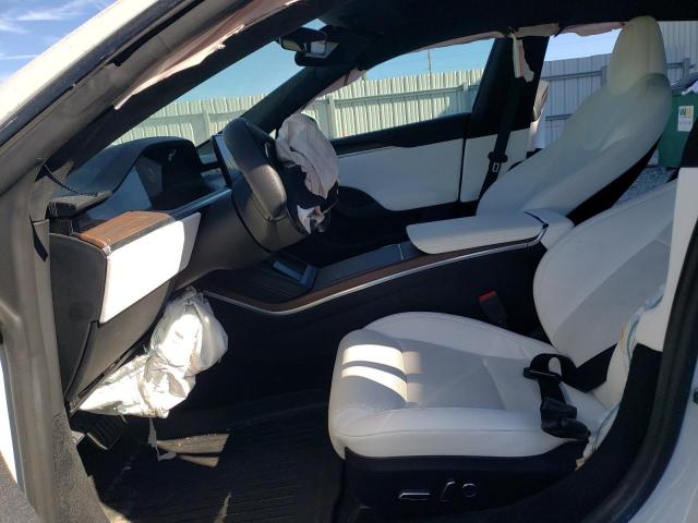 5YJSA1E59MF454982 - 2021 TESLA MODEL S WHITE photo 7