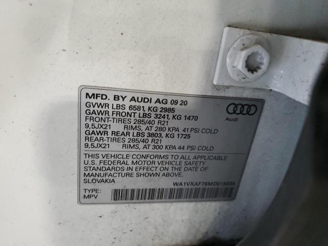 WA1VXAF79MD015634 - 2021 AUDI Q7 PRESTIGE 白色 照片 12