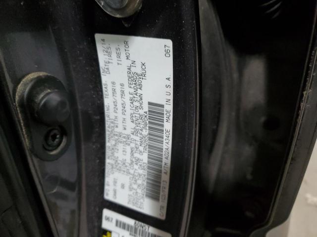 5TFJX4GN2FX041853 - 2015 TOYOTA TACOMA DOUBLE CAB PRERUNNER GRAY photo 12