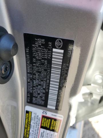 4T1T11AK3RU248311 - 2024 TOYOTA CAMRY SE NIGHT SHADE SILVER photo 12