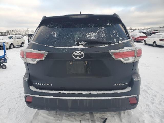 5TDJKRFH2GS333582 - 2016 TOYOTA HIGHLANDER XLE BLACK photo 6