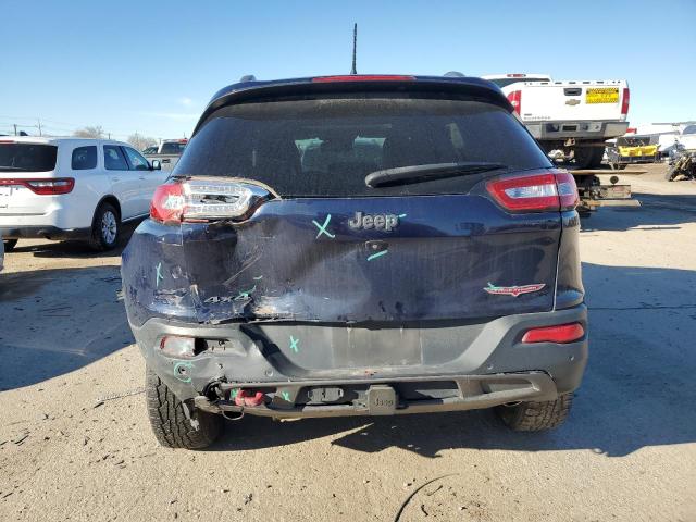 1C4PJMBS4FW654586 - 2015 JEEP CHEROKEE TRAILHAWK BLUE photo 6