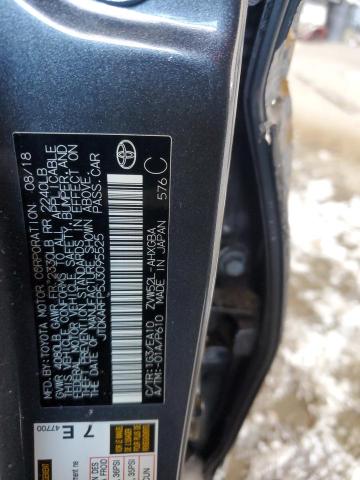 JTDKARFP5J3095525 - 2018 TOYOTA PRIUS PRIM 灰色 照片 12