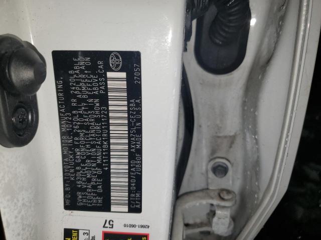 4T1T11BK1RU111723 - 2024 TOYOTA CAMRY SE NIGHT SHADE WHITE photo 12